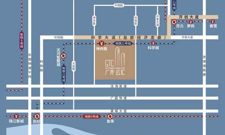 GTC广开云汇交通图