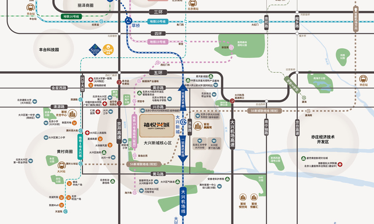 首创禧悦兴城交通图