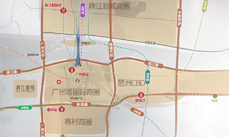 方圆美林·滨江壹号交通图