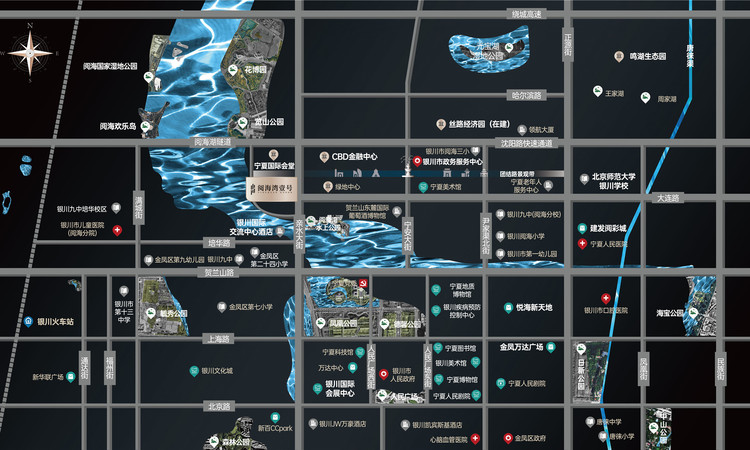 阅海湾壹号交通图