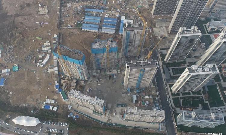 灵山湾悦府施工进度图