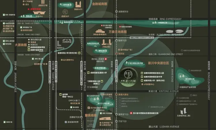 保利新川天珺交通图