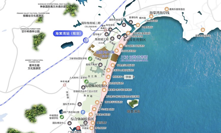 超级地中海·憘悦交通图