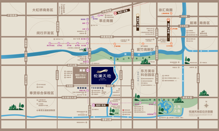 悦澜天地交通图