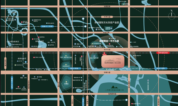 铁建投城发·见山居交通图