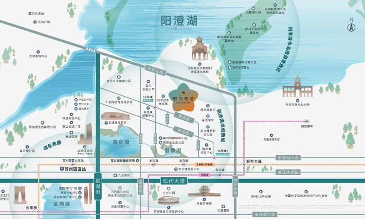 时光青澄交通图