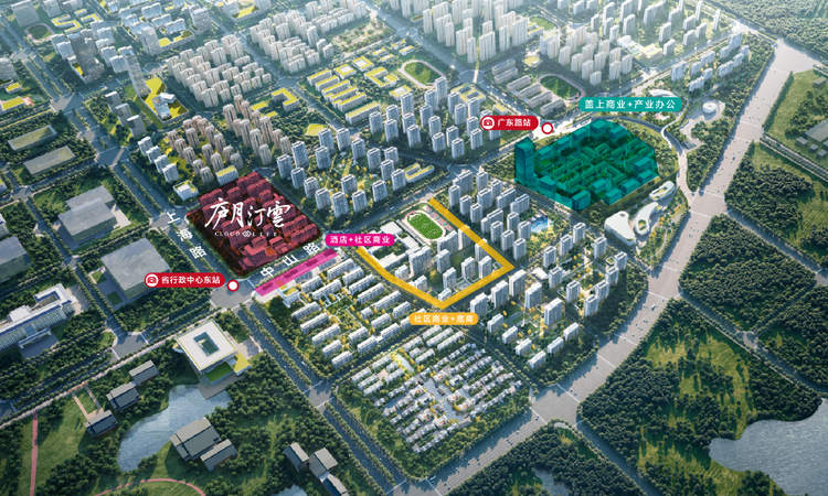 城轨庐月汀雲周边配套图