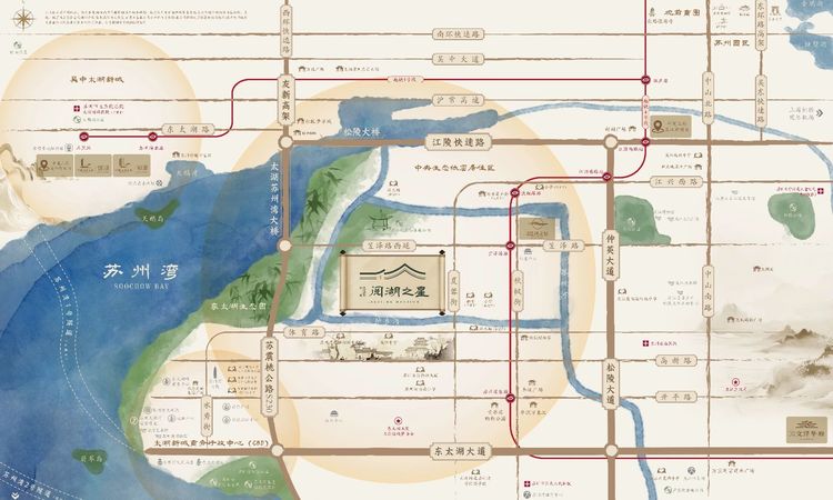 阅湖之星交通图