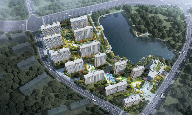 青山湖岸效果图