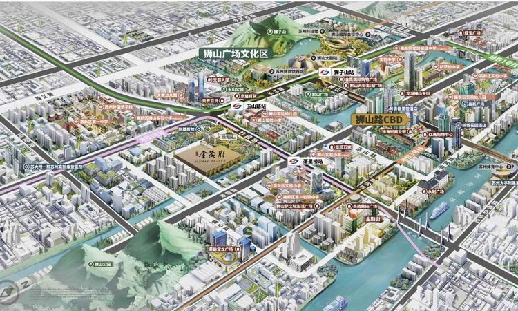 狮山金茂府交通图