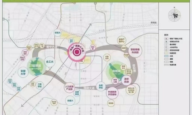 皖投云启锦上花园交通图