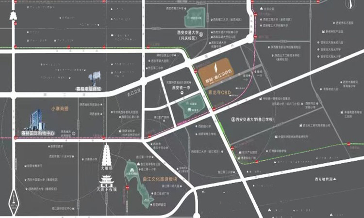 赛格中京坊交通图