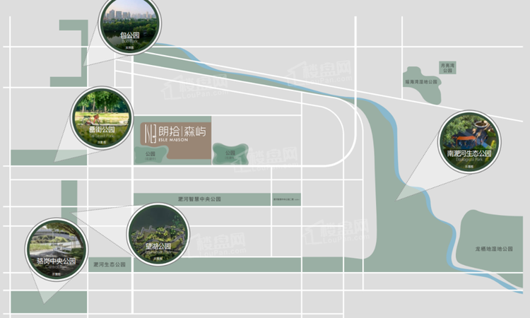 万科城改朗拾森屿周边配套图