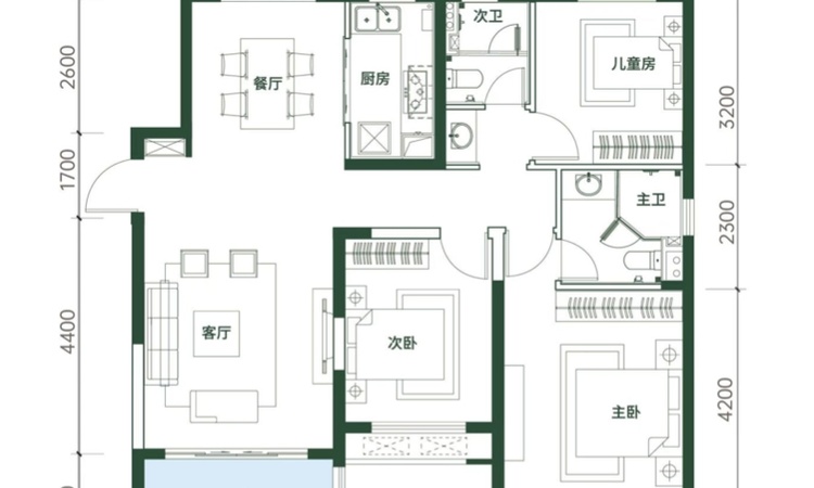 国润月湖郡样板间