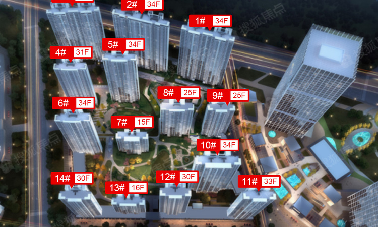 龙湖·昱光之城效果图