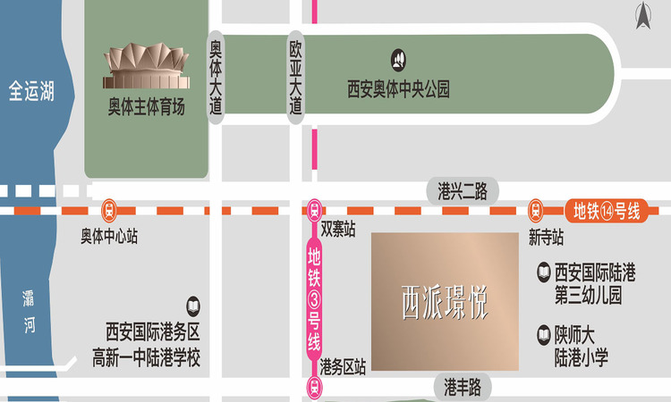 中国铁建西派璟悦交通图