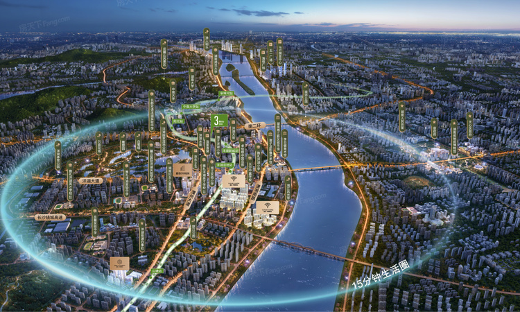 嘉信·洋湖锦玉交通图