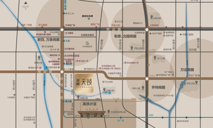 安联天颂交通图