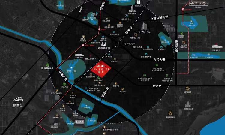 保利锦上交通图