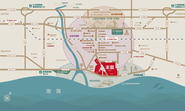 海月关山交通图