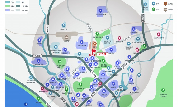 金万隆商旅综合体交通图