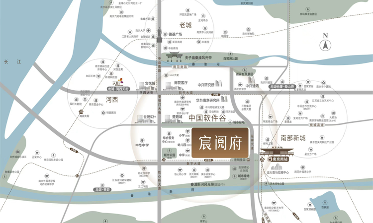 中铁龙湖宸阅府交通图