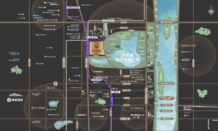 润和大泽湖交通图