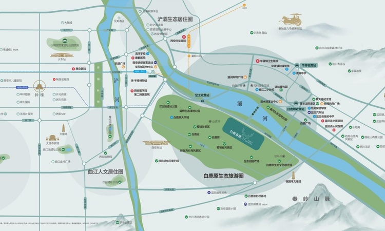 白鹿春晓周边配套图