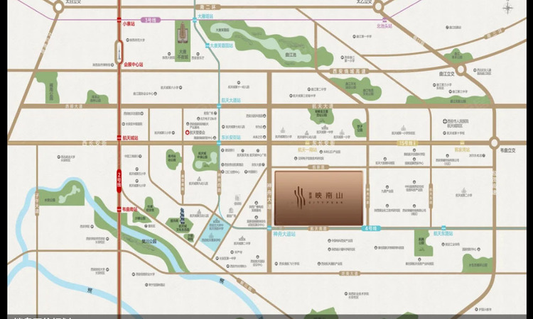 德通映南山交通图