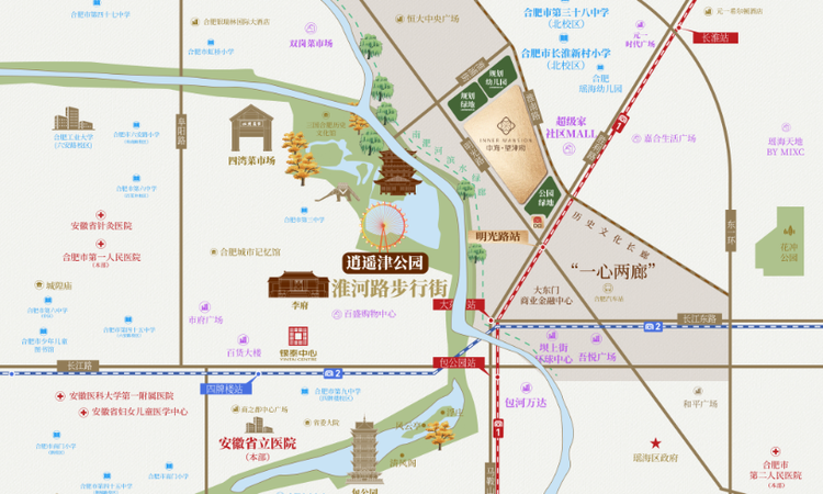 中海望津府交通图