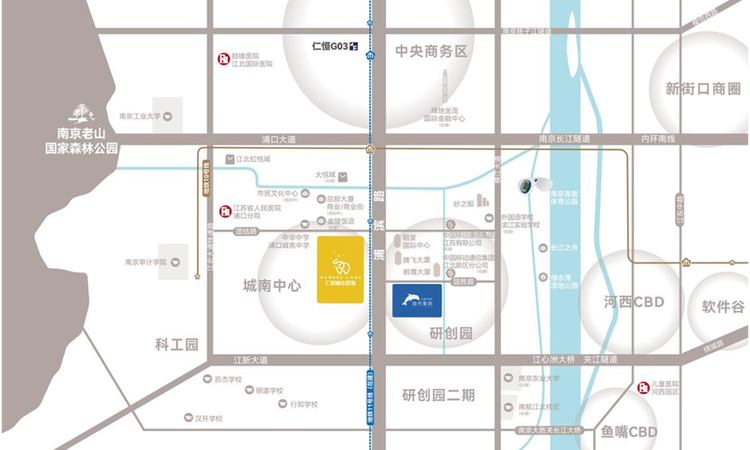 仁恒城市星瀚交通图