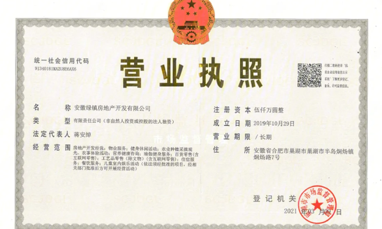 合肥桃李春风楼盘证照