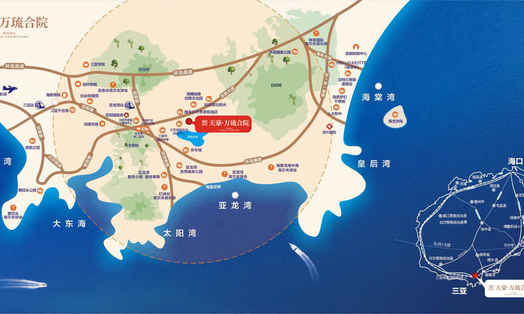 天豪万琉汇交通图