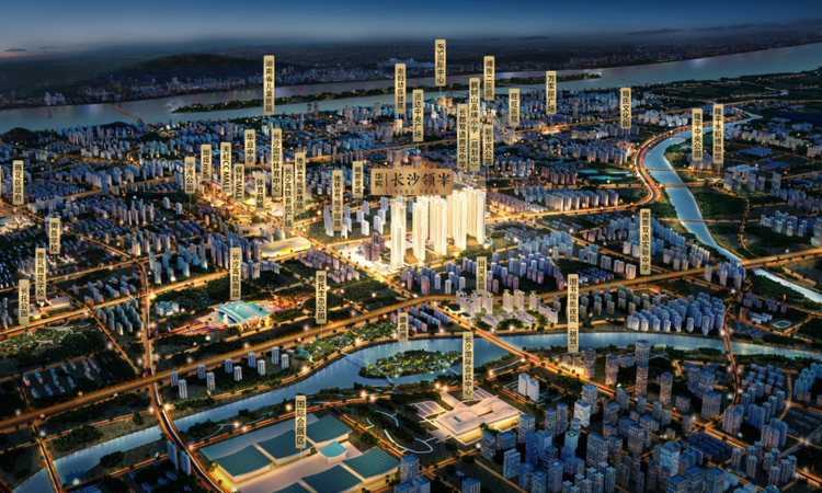 华实长沙领峯交通图