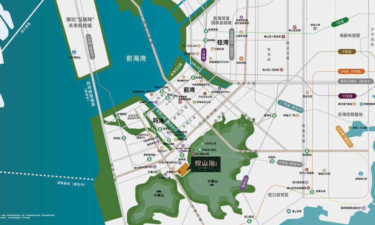 观山海家园交通图