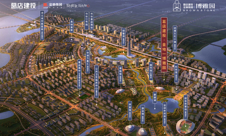 葛店建投金地博雅园周边配套图