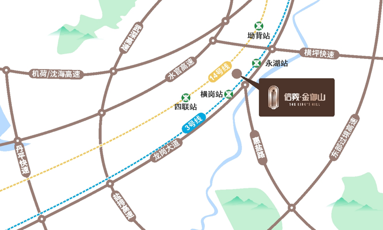 信义金御山居交通图