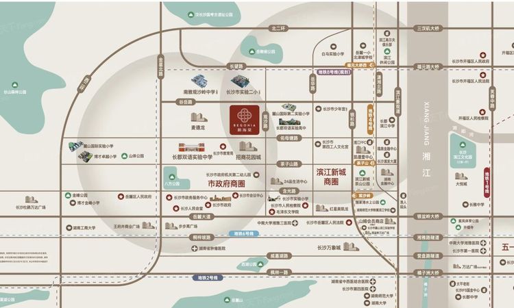 绿城锦海棠交通图