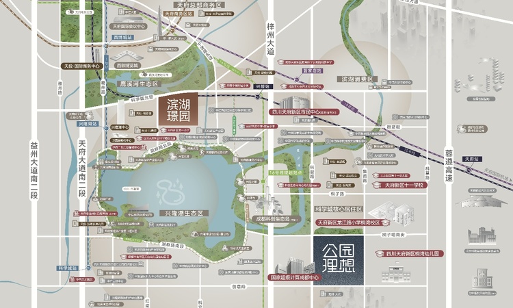 天投公园理想交通图