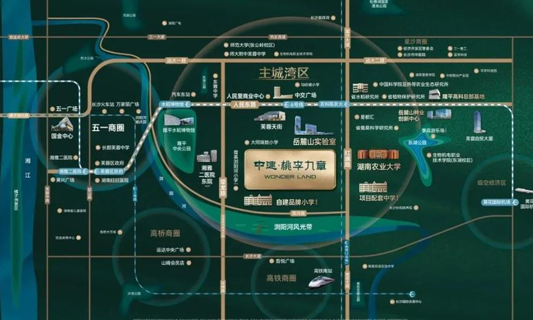 中建桃李九章交通图