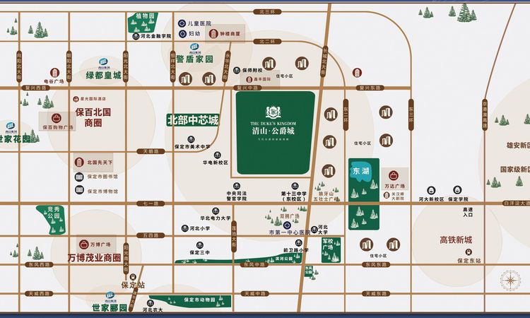 清山公爵城交通图