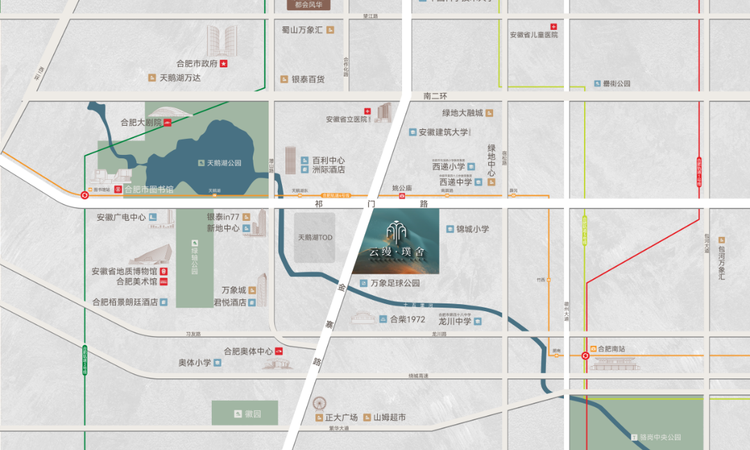 云缦璞舍周边配套图