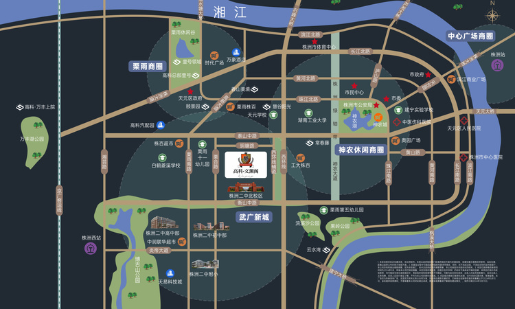 高科文渊阁交通图