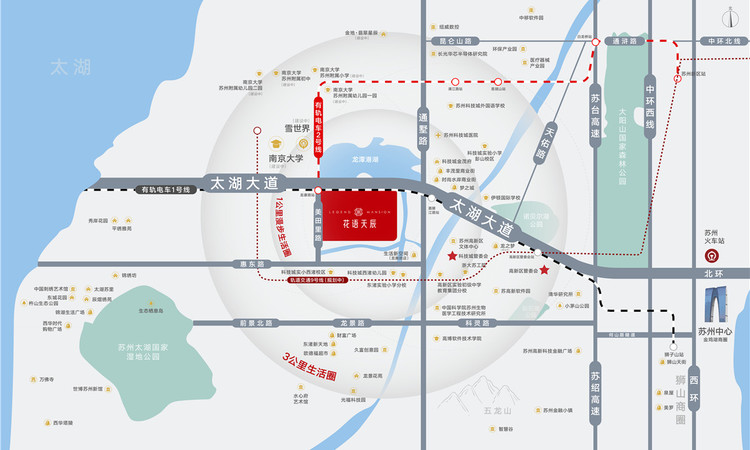 花语天辰周边配套图