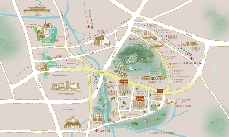 中海和山交通图