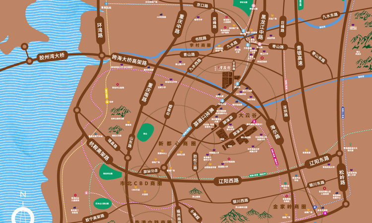 云谷·金茂府二期交通图