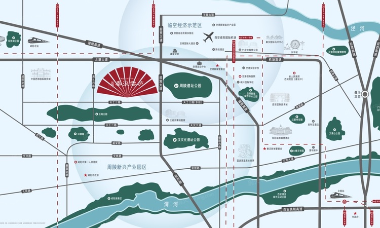 秦汉雲庐交通图