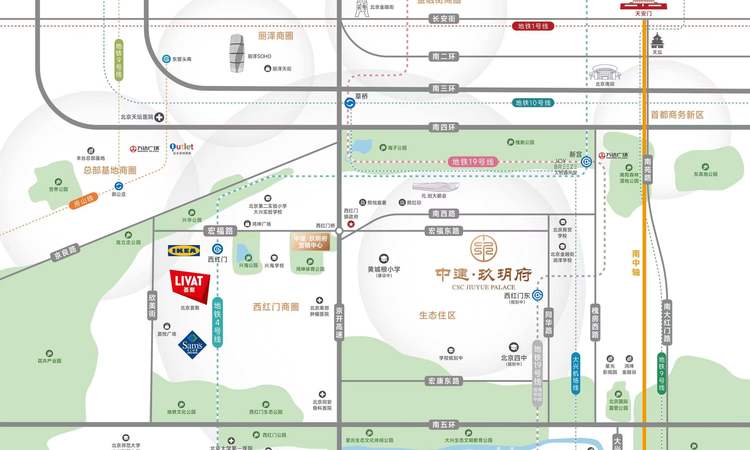 中建玖玥府交通图