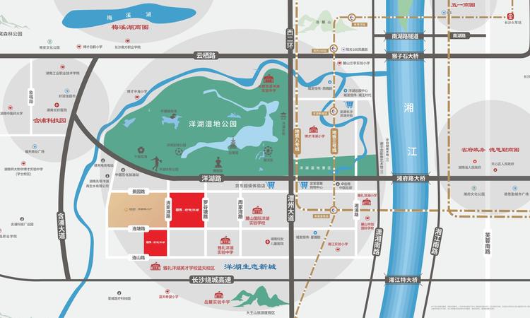 恒伟·君樾洋湖交通图