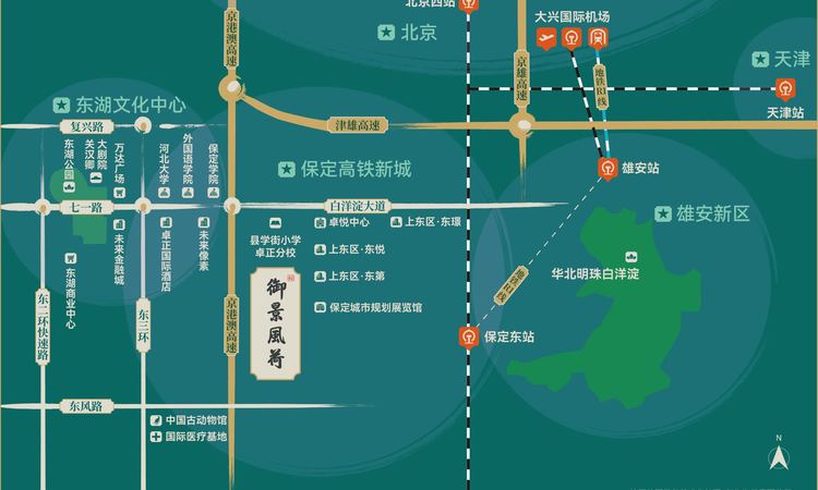 御景风荷交通图